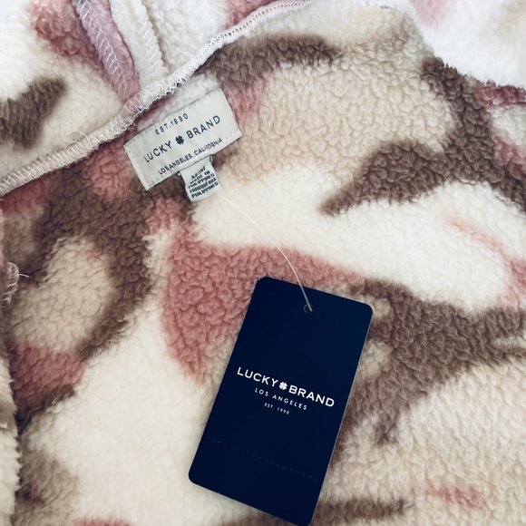 LUCKY BRAND Women's Fleece Wrap Jacket NWT Size M - Picture 4 of 7